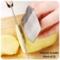 Kitchen - Steel Finger Guard Cut Cutting Protector (Pack of 2)