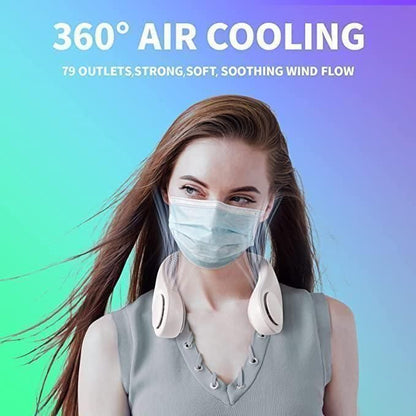 Portable and Rechargeable Neck Fan